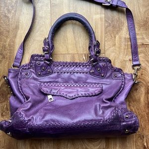 COPY - Rebecca Minkoff purple leather crossbody handbag
